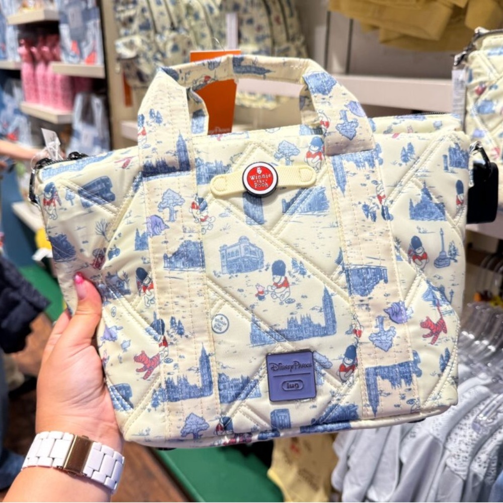 Disney Cream and Blue Baby Bag with Whimsical Design